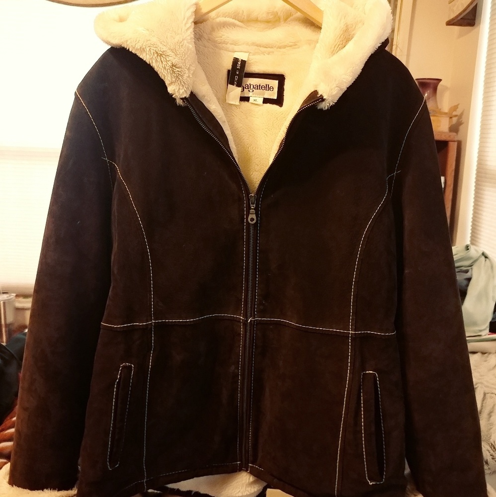 Bagatelle suede coat.